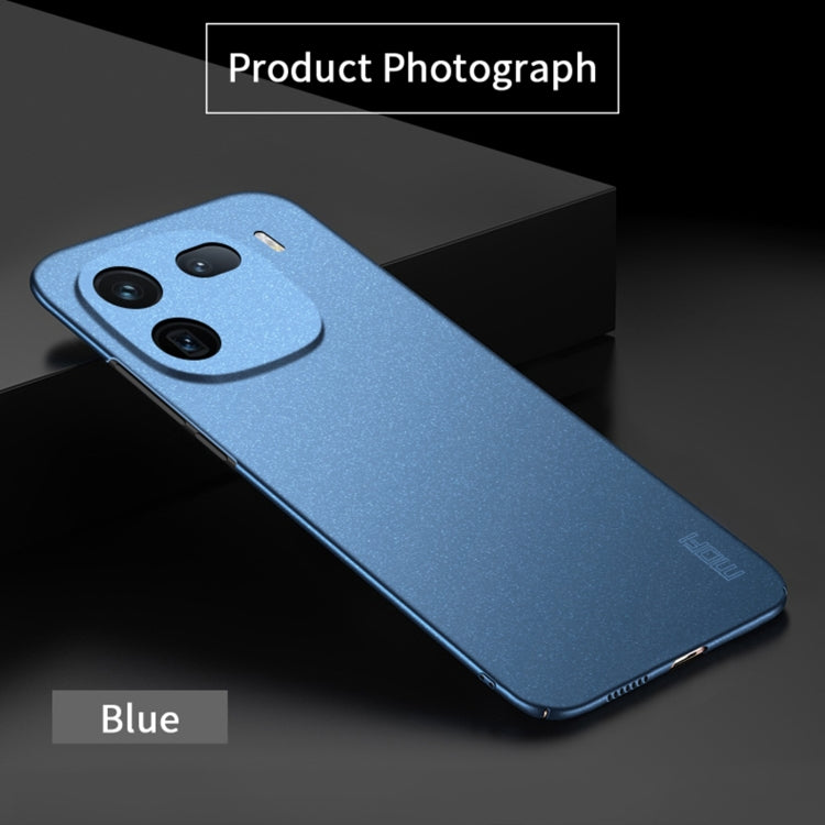 For vivo iQOO 12 Pro MOFI Fandun Series Frosted PC Ultra-thin All-inclusive Phone Case(Blue) - vivo Cases by MOFI | Online Shopping South Africa | PMC Jewellery | Buy Now Pay Later Mobicred