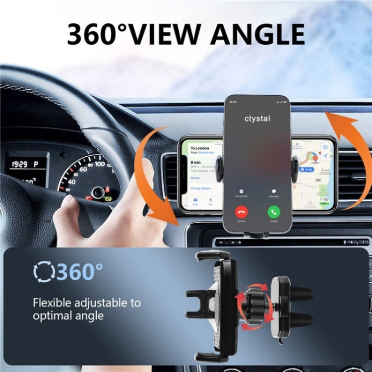 360 Degree Rotation Mobile Phone Holder Bracket Car Air Outlet Clip Mount - Car Holders by PMC TechLife | Online Shopping South Africa | PMC TechLife | Buy Now Pay Later Mobicred