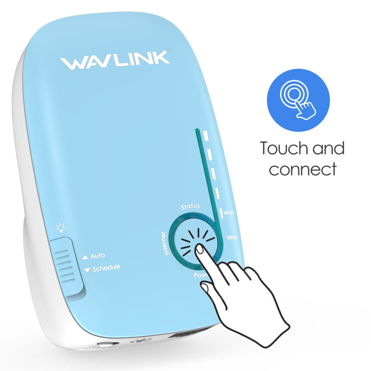 WAVLINK WN576K2 AC1200 Household WiFi Router Network Extender Dual Band Wireless Repeater, Plug:EU Plug (Blue) - free shipping - PMC Jewellery - Order now!