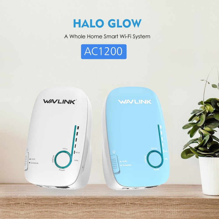 WAVLINK WN576K2 AC1200 Household WiFi Router Network Extender Dual Band Wireless Repeater, Plug:EU Plug (Blue) - free shipping - PMC Jewellery - Order now!