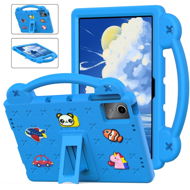 For Lenovo Tab M11 / Xiaoxin Pad 2024 Handle Kickstand Children EVA Shockproof Tablet Case(Sky Blue) - Lenovo by PMC Jewellery | Online Shopping South Africa | PMC Jewellery | Buy Now Pay Later Mobicred