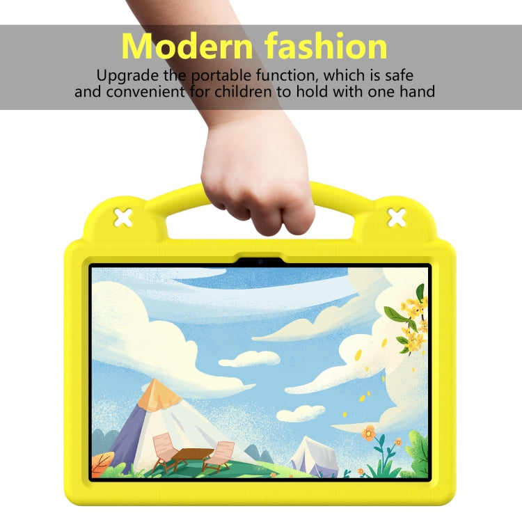 For Lenovo Tab M11 / Xiaoxin Pad 2024 Handle Kickstand Children EVA Shockproof Tablet Case(Yellow) - Lenovo by PMC Jewellery | Online Shopping South Africa | PMC Jewellery | Buy Now Pay Later Mobicred