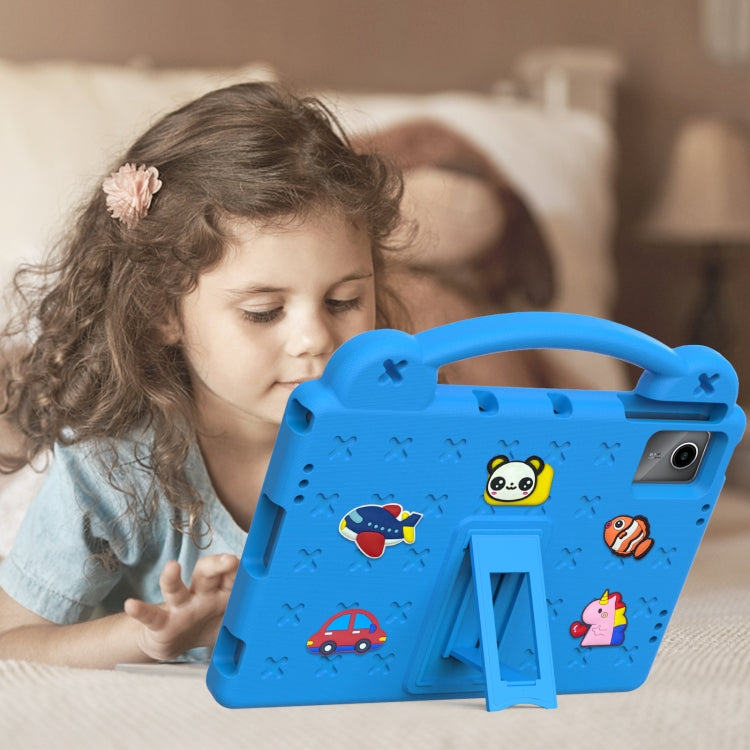For Lenovo Tab P11 / J606F Handle Kickstand Children EVA Shockproof Tablet Case(Sky Blue) - Lenovo by PMC TechLife | Online Shopping South Africa | PMC TechLife | Buy Now Pay Later Mobicred