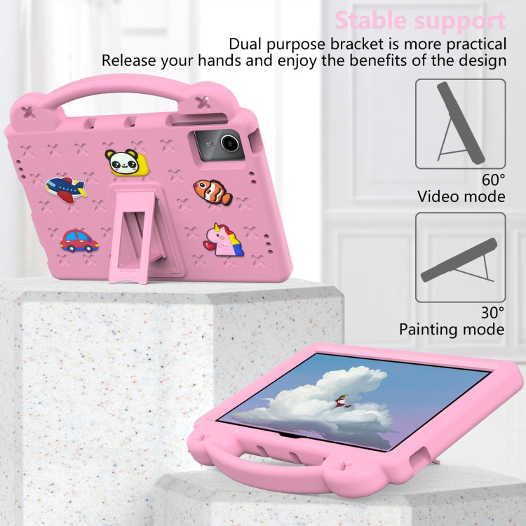 For Xiaomi Redmi Pad SE 11 2023  Handle Kickstand Children EVA Shockproof Tablet Case(Pink) - More Tablet Cases by PMC TechLife | Online Shopping South Africa | PMC TechLife | Buy Now Pay Later Mobicred