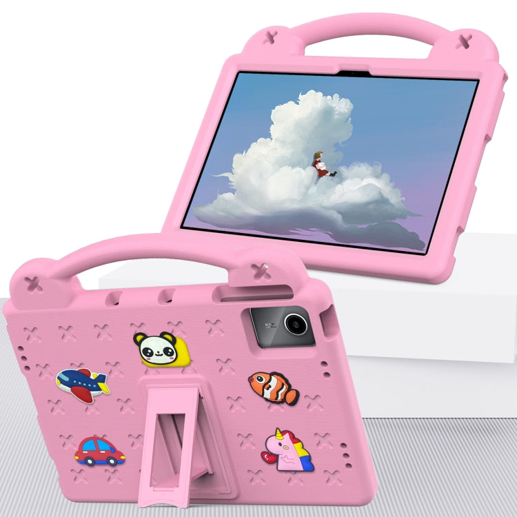 For Xiaomi Redmi Pad SE 11 2023  Handle Kickstand Children EVA Shockproof Tablet Case(Pink) - More Tablet Cases by PMC Jewellery | Online Shopping South Africa | PMC Jewellery | Buy Now Pay Later Mobicred