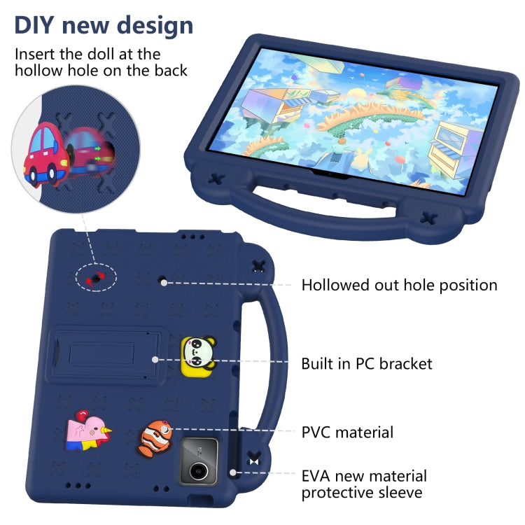For TCL Tab 11 9466x3 Handle Kickstand Children EVA Shockproof Tablet Case(Navy Blue) - Others by PMC TechLife | Online Shopping South Africa | PMC TechLife | Buy Now Pay Later Mobicred