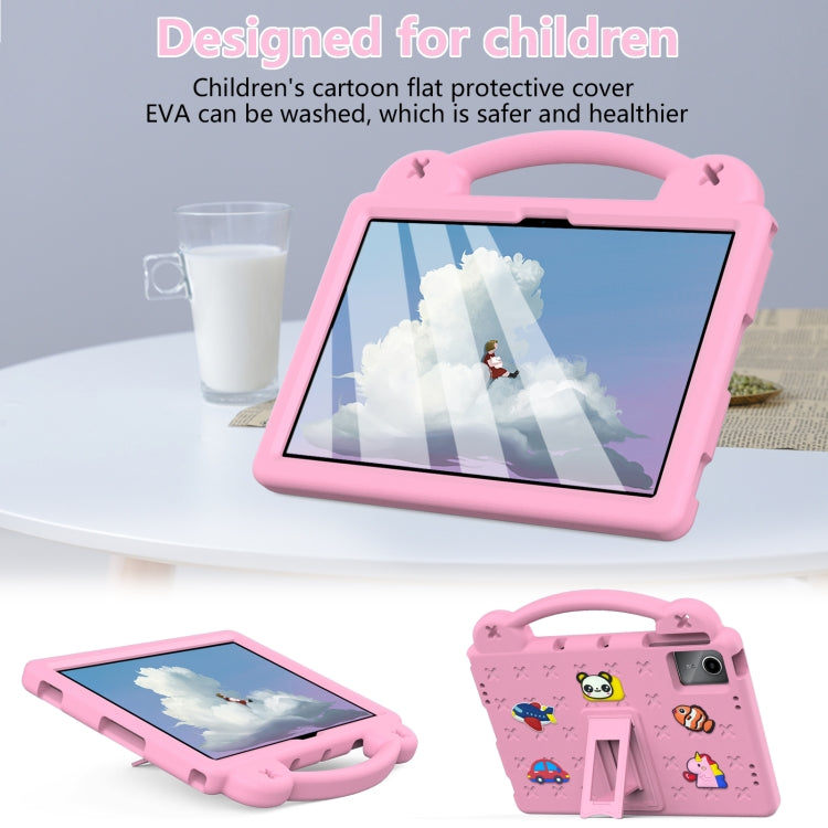 For TCL Nxt Pader 11 2023 Handle Kickstand Children EVA Shockproof Tablet Case(Pink) - Others by PMC TechLife | Online Shopping South Africa | PMC TechLife | Buy Now Pay Later Mobicred