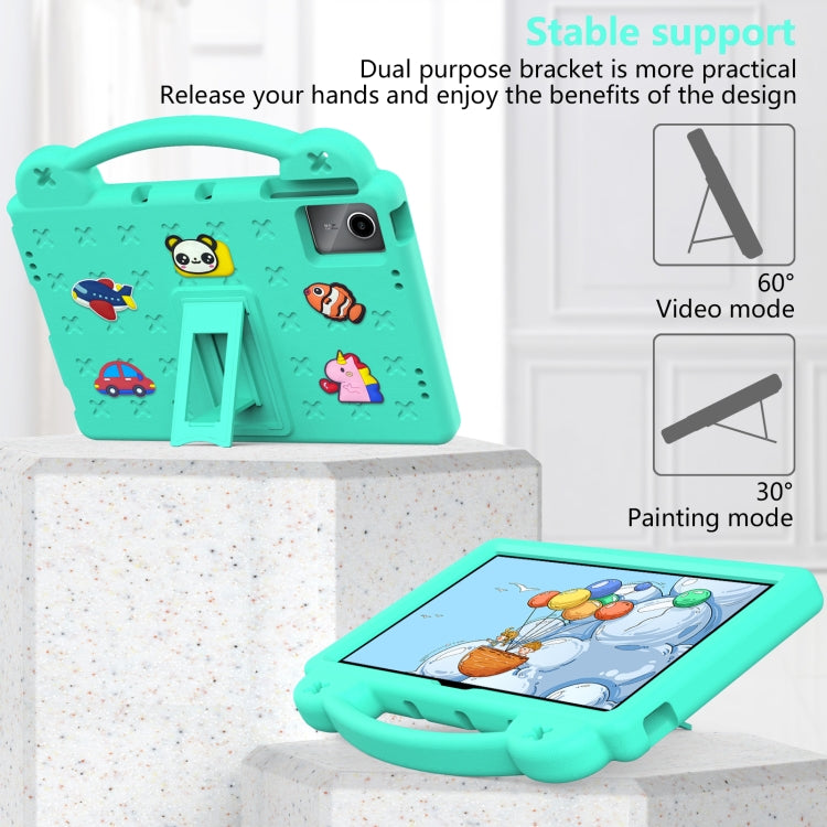 For DOOGEE T30 Pro 11 2023 Handle Kickstand Children EVA Shockproof Tablet Case(Mint Green) - Others by PMC TechLife | Online Shopping South Africa | PMC TechLife | Buy Now Pay Later Mobicred
