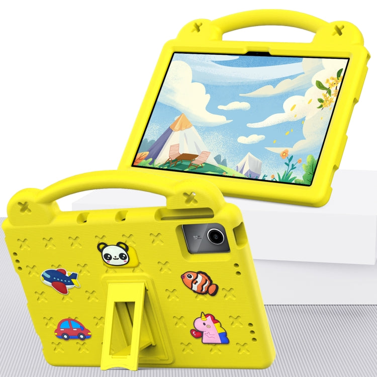 For Huawei MetePad 11 2023 / 2021 Handle Kickstand Children EVA Shockproof Tablet Case(Yellow) - Huawei by PMC TechLife | Online Shopping South Africa | PMC TechLife | Buy Now Pay Later Mobicred