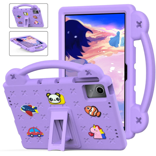 For Huawei MatePad SE 11 2024 Handle Kickstand Children EVA Shockproof Tablet Case(Light Purple) - Huawei by PMC Jewellery | Online Shopping South Africa | PMC Jewellery | Buy Now Pay Later Mobicred