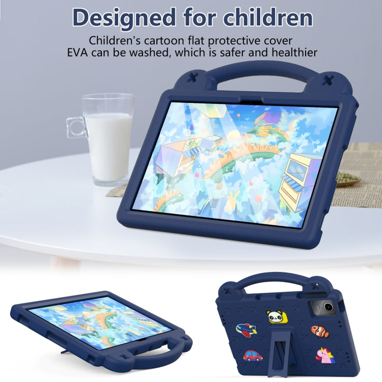 For Huawei MatePad SE 11 2024 Handle Kickstand Children EVA Shockproof Tablet Case(Navy Blue) - Huawei by PMC Jewellery | Online Shopping South Africa | PMC Jewellery | Buy Now Pay Later Mobicred