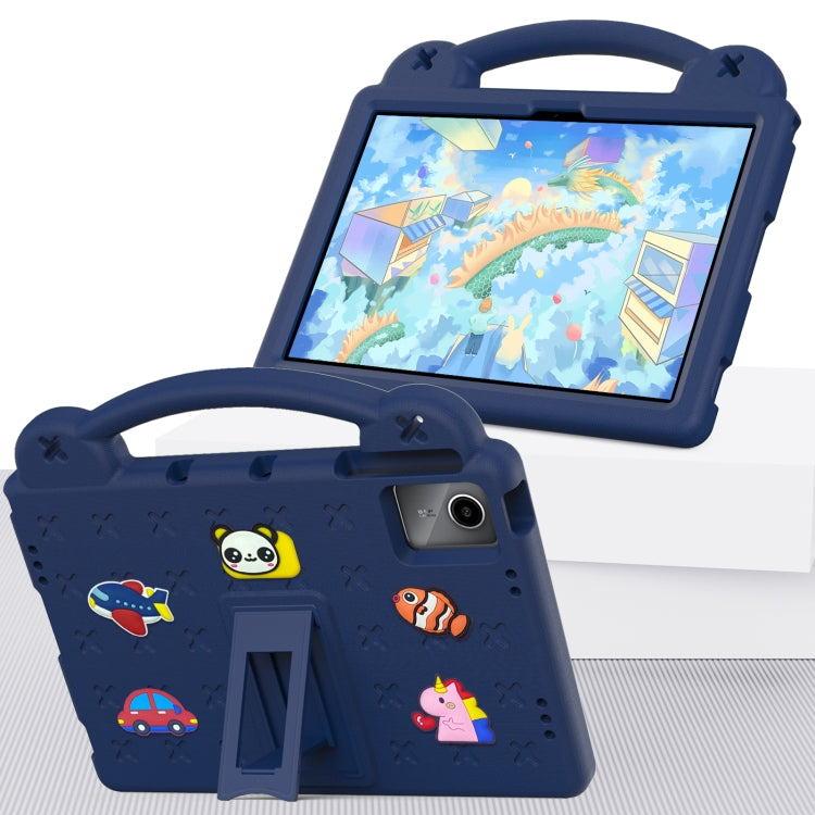 For Onn Tbspg 100110027 2023 Handle Kickstand Children EVA Shockproof Tablet Case(Navy Blue) - Others by PMC TechLife | Online Shopping South Africa | PMC TechLife | Buy Now Pay Later Mobicred