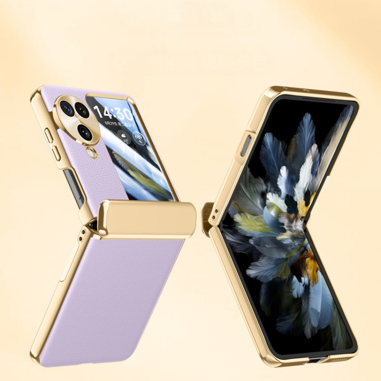 For OPPO Find N3 Flip Electroplated Case-film Integral Hinge Shockproof Phone Case(Black) - Find N3 Flip Cases by PMC TechLife | Online Shopping South Africa | PMC TechLife | Buy Now Pay Later Mobicred