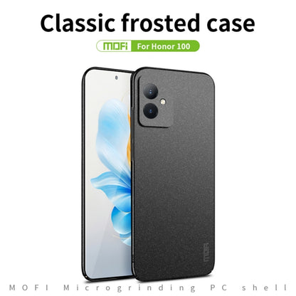 For Honor 100 MOFI Fandun Series Frosted PC Ultra-thin All-inclusive Phone Case(Red) - Honor Cases by MOFI | Online Shopping South Africa | PMC Jewellery