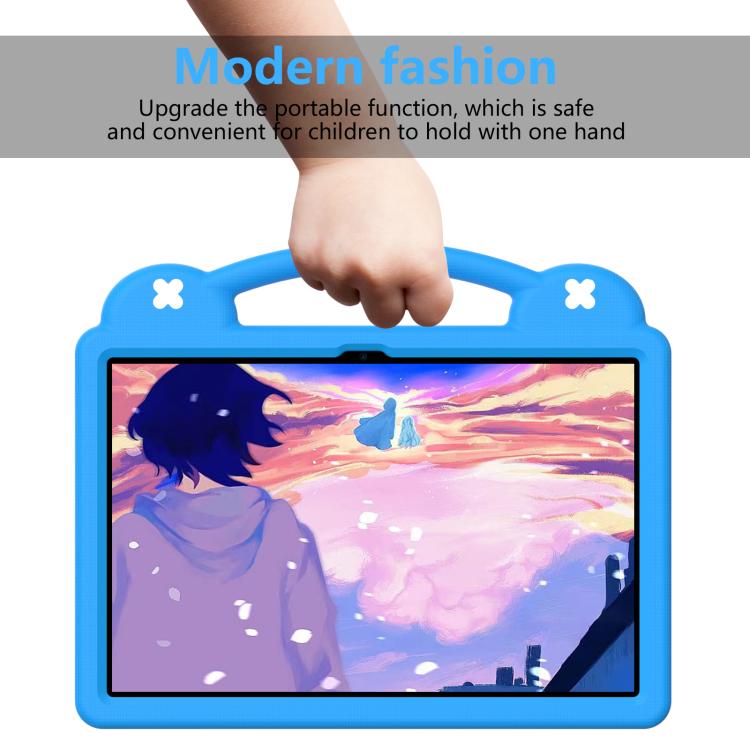 For  Lenovo Xiaoxin Pad Pro 12.7 2025 Handle Kickstand Children EVA Shockproof Tablet Case(Sky Blue) - Lenovo by PMC TechLife | Online Shopping South Africa | PMC TechLife | Buy Now Pay Later Mobicred