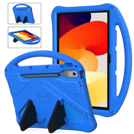 For Lenovo Tab P12 EVA Shockproof Tablet Case with Holder(Blue) - Lenovo by PMC Jewellery | Online Shopping South Africa | PMC Jewellery | Buy Now Pay Later Mobicred