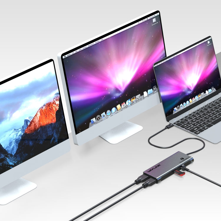 WAVLINK WL-UTD05 Multi-Function 4-in-1 Extender Type-C to DP Thunderbolt 3 Connector 4K Transfer - free shipping - PMC Jewellery - Order now!