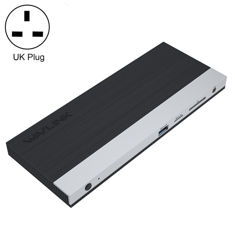 WAVLINK WL-UMD01 USB3.0 Splitter Docking Station Gigabit Ethernet / DP / HD Cable Converter(UK Plug) - USB 3.0 HUB by WAVLINK | Online Shopping South Africa | PMC Jewellery | Buy Now Pay Later Mobicred