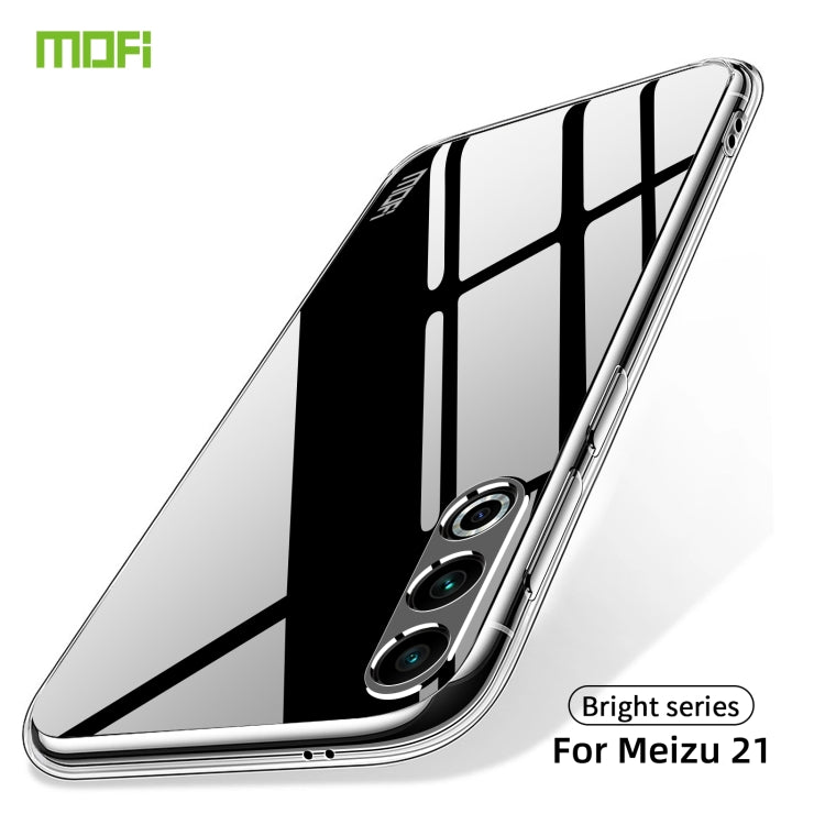 For Meizu 21 MOFI Ming Series Transparent Ultra-thin TPU Phone Case(Transparent) - Meizu by MOFI | Online Shopping South Africa | PMC Jewellery