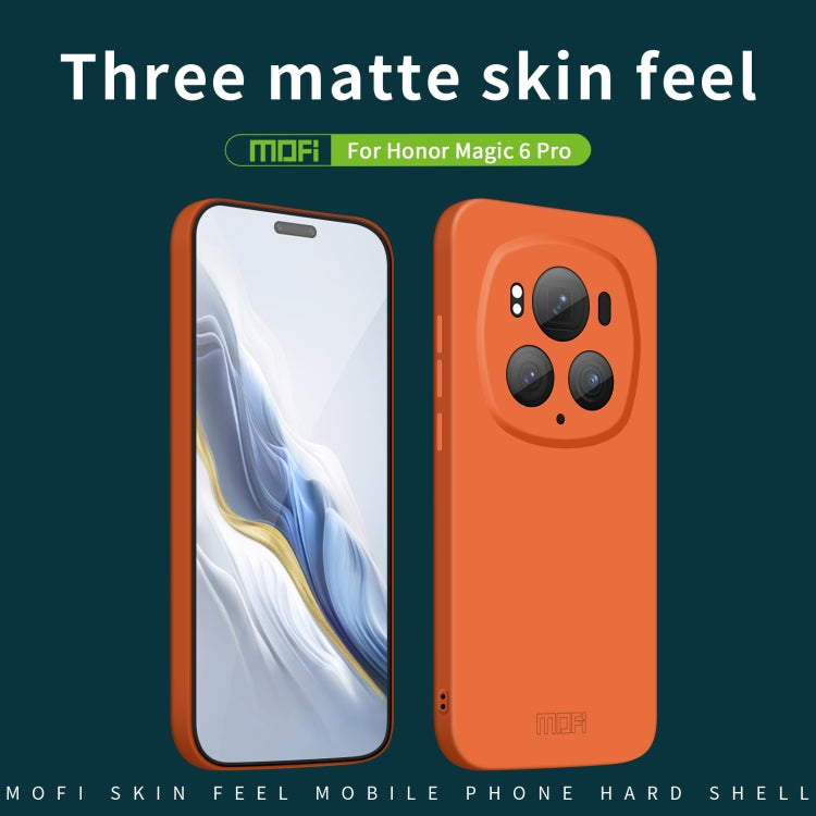 For Honor Magic6 Pro MOFI Qin Series Skin Feel All-inclusive PC Phone Case(Black) - Honor Cases by MOFI | Online Shopping South Africa | PMC TechLife | Buy Now Pay Later Mobicred