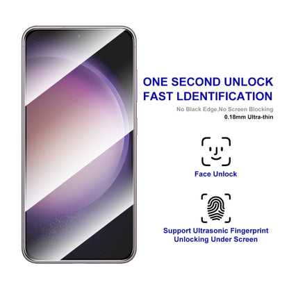 For Samsung Galaxy S25 / S24 5G 2pcs ENKAY Hat-Prince 0.18mm High Aluminum-silicon Tempered Glass Film, Support Ultrasonic Fingerprint Unclock - Galaxy S24 5G Tempered Glass by ENKAY | Online Shopping South Africa | PMC Jewellery | Buy Now Pay Later Mobicred