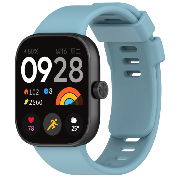 For Redmi Watch 4 Solid Color Silicone Sports Watch Band(Light Blue) - Watch Bands by PMC TechLife | Online Shopping South Africa | PMC TechLife