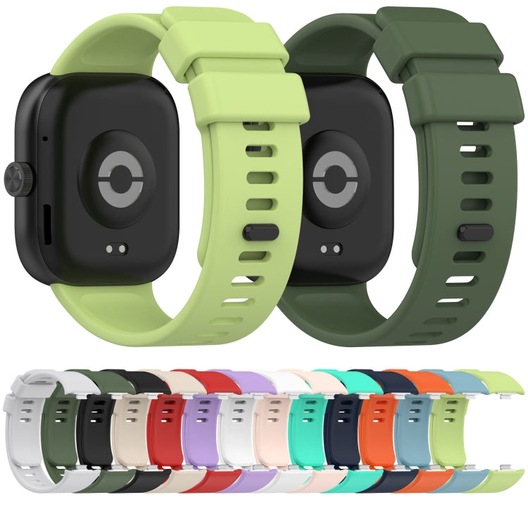 For Redmi Watch 4 Solid Color Silicone Sports Watch Band(Black) - Watch Bands by PMC TechLife | Online Shopping South Africa | PMC TechLife