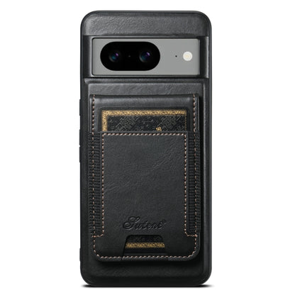 For Google Pixel 6 Pro Suteni H17 Oil Eax Leather Detachable Wallet Phone Case(Black) - Google Cases by Suteni | Online Shopping South Africa | PMC Jewellery | Buy Now Pay Later Mobicred