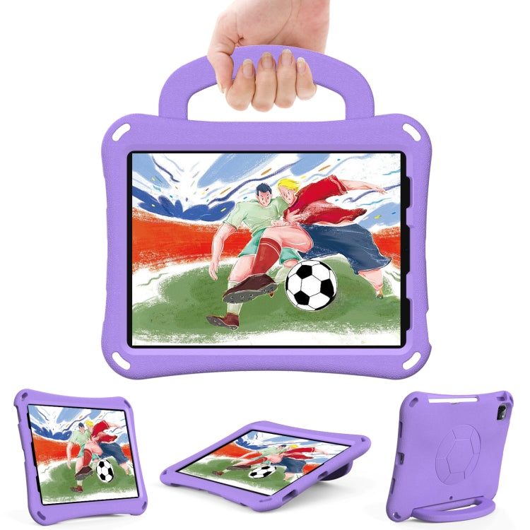 For iPad Air 11 2024 Handle Football Shaped EVA Shockproof Tablet Case(Light Purple) - iPad Air 11 2024 Cases by PMC Jewellery | Online Shopping South Africa | PMC Jewellery | Buy Now Pay Later Mobicred