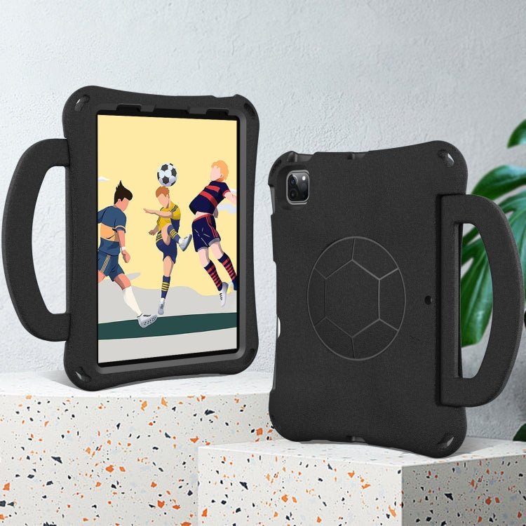 For iPad Air 11 2025 / 2024 Handle Football Shaped EVA Shockproof Tablet Case(Black) - iPad Air 11 2025 / 2024 Cases by PMC TechLife | Online Shopping South Africa | PMC TechLife | Buy Now Pay Later Mobicred