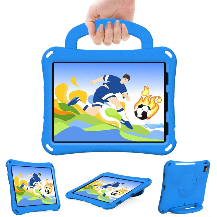 For iPad Air 11 2024 Handle Football Shaped EVA Shockproof Tablet Case(Blue) - iPad Air 11 2024 Cases by PMC TechLife | Online Shopping South Africa | PMC TechLife | Buy Now Pay Later Mobicred