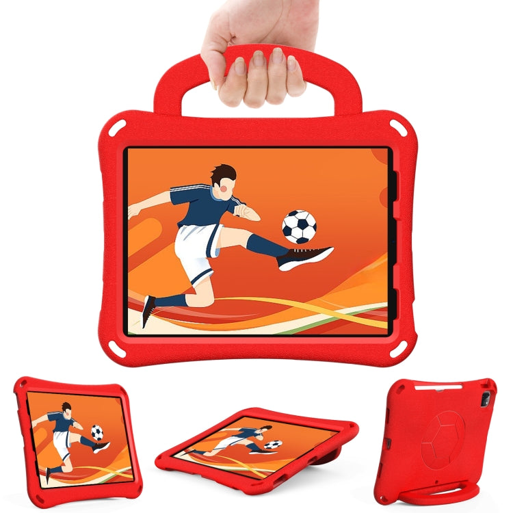 For iPad Air 11 2024 Handle Football Shaped EVA Shockproof Tablet Case(Red) - iPad Air 11 2024 Cases by PMC TechLife | Online Shopping South Africa | PMC TechLife | Buy Now Pay Later Mobicred