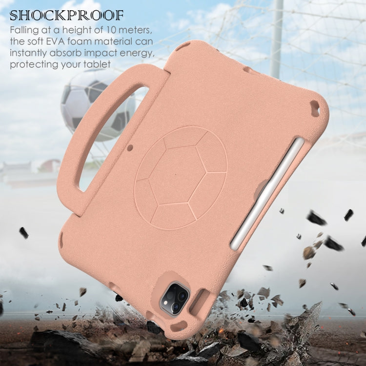 For iPad Air 11 2025 / 2024 Handle Football Shaped EVA Shockproof Tablet Case(Light Pink) - iPad Air 11 2025 / 2024 Cases by PMC Jewellery | Online Shopping South Africa | PMC Jewellery | Buy Now Pay Later Mobicred