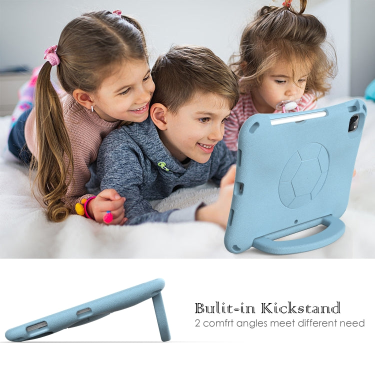 For iPad Pro 11 2024 Handle Football Shaped EVA Shockproof Tablet Case(Light Blue) - iPad Pro 11 2024 Cases by PMC TechLife | Online Shopping South Africa | PMC TechLife | Buy Now Pay Later Mobicred