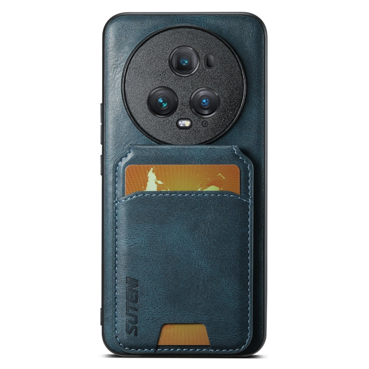 For Honor Magic6 Pro Suteni H02 Leather Wallet Stand Back Phone Case(Blue) - Honor Cases by Suteni | Online Shopping South Africa | PMC Jewellery | Buy Now Pay Later Mobicred