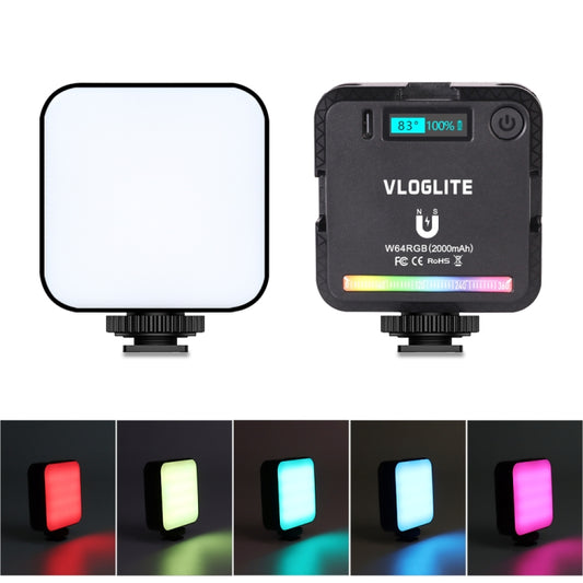 VLOGLITE W64RGB Dimmable RGB LED Pocket Fill Light 20 Modes Live Broadcast Video Light -  by VLOGLITE | Online Shopping South Africa | PMC Jewellery