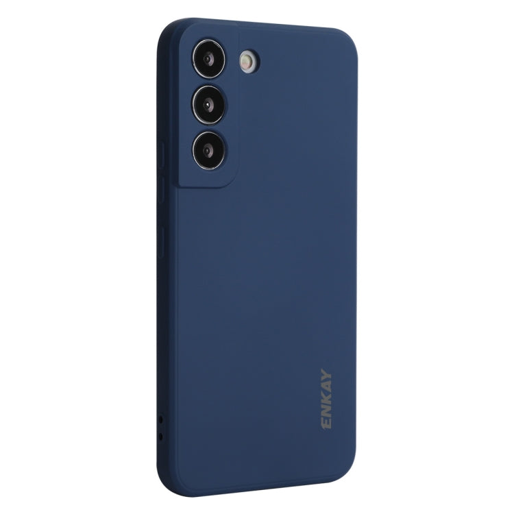 For Samsung Galaxy S24+ 5G ENKAY Liquid Silicone Soft Shockproof Phone Case(Dark Blue) - free shipping - PMC Jewellery - Order now!