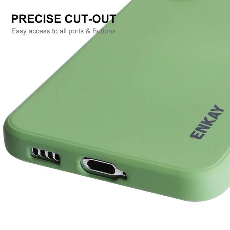 For Samsung Galaxy S25+ 5G ENKAY Liquid Silicone Soft Shockproof Phone Case(Dark Blue) - free shipping - PMC Jewellery - Order now!