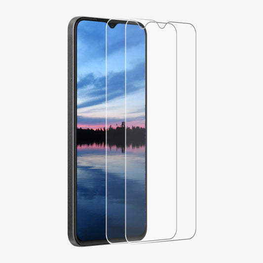 For OPPO A18 / A38 2pcs ENKAY 9H Big Arc Edge High Aluminum-silicon Tempered Glass Film - A18 Tempered Glass by ENKAY | Online Shopping South Africa | PMC Jewellery | Buy Now Pay Later Mobicred