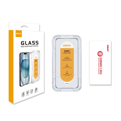 For iPhone 16 Pro ENKAY Easy Install High Alumina Silicon Full Glass Film - iPhone 16 Pro Tempered Glass by ENKAY | Online Shopping South Africa | PMC Jewellery | Buy Now Pay Later Mobicred