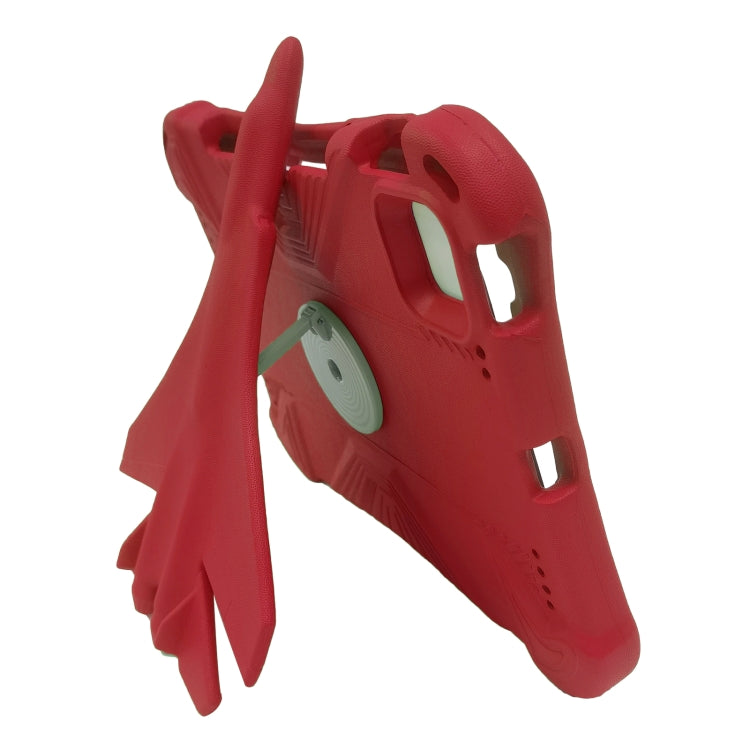 For iPad Air 11 2025 / 2024 360 Rotation Aircraft Holder EVA Shockproof Tablet Case(Red) - iPad Air 11 2025 / 2024 Cases by PMC TechLife | Online Shopping South Africa | PMC TechLife | Buy Now Pay Later Mobicred