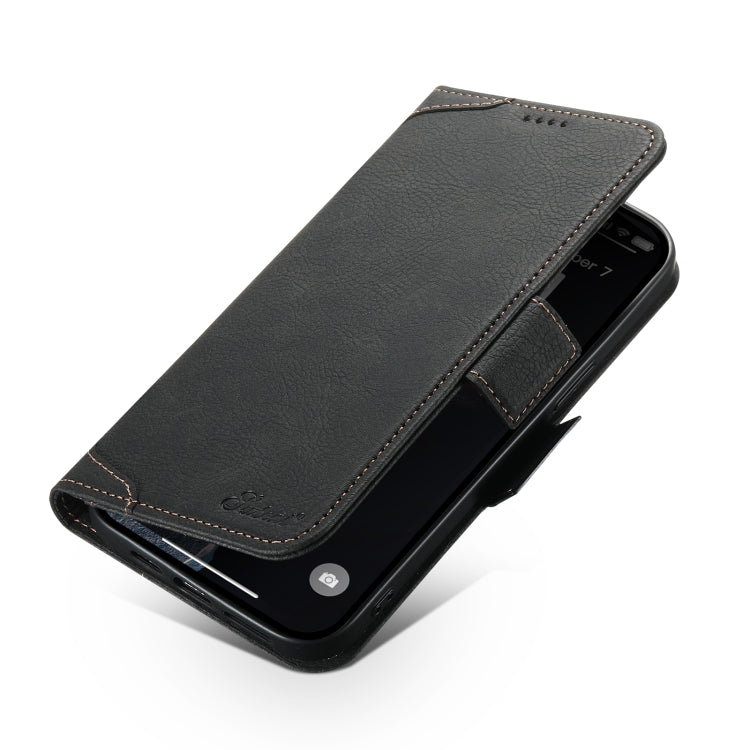 For iPhone 13 Pro Max SUTENI J07 Multifunctional Horizontal Flip Magsafe Leather Phone Case(Black) - iPhone 13 Pro Max Cases by Suteni | Online Shopping South Africa | PMC Jewellery | Buy Now Pay Later Mobicred