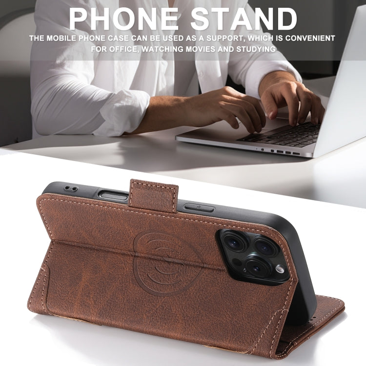 For iPhone 16 Plus SUTENI J07 Multifunctional Horizontal Flip Magsafe Leather Phone Case(Brown) - iPhone 16 Plus Cases by Suteni | Online Shopping South Africa | PMC Jewellery | Buy Now Pay Later Mobicred