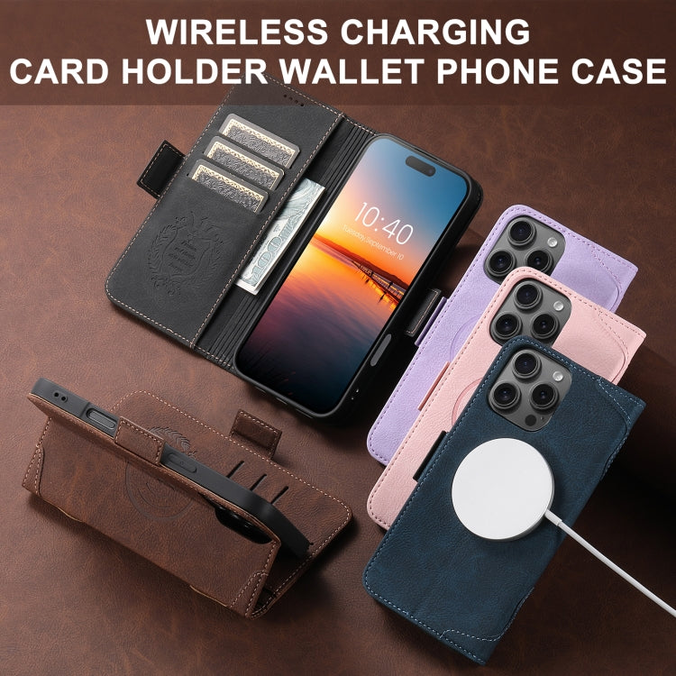 For iPhone 13 Pro SUTENI J07 Multifunctional Horizontal Flip Magsafe Leather Phone Case(Brown) - free shipping - PMC Jewellery - Order now!