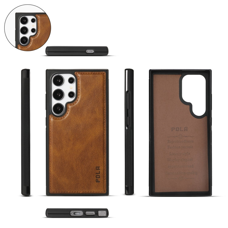 For Samsung Galaxy S24 Ultra 5G Crossbody Multi-functional Zipper Wallet Leather Phone Case(Brown) - free shipping - PMC Jewellery - Order now!