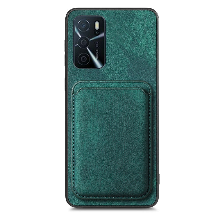 For OPPO Reno9 Pro+ 5G Retro Leather Card Bag Magnetic Phone Case(Green) - OPPO Cases by PMC Jewellery | Online Shopping South Africa | PMC Jewellery | Buy Now Pay Later Mobicred
