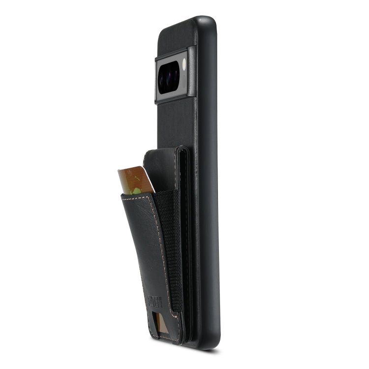 For Google Pixel 8a Suteni H03 Oil Wax Leather Wallet Stand Back Phone Case(Black) - Google Cases by Suteni | Online Shopping South Africa | PMC TechLife | Buy Now Pay Later Mobicred