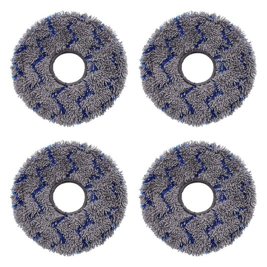 JUNSUNMAY 4pcs Washable Mop Pads Replacement for ECOVACS DEEBOT X1 Turbo / X2 Omni / T20 Pro(Blue+Grey) - For ECOVACS Accessories by JUNSUNMAY | Online Shopping South Africa | PMC Jewellery | Buy Now Pay Later Mobicred