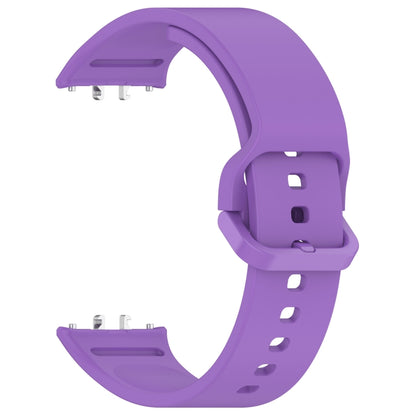 For Samsung Galaxy Fit 3 SM-R390 Solid Color Buckle Silicone Watch Band(Purple) - Watch Bands by PMC Jewellery | Online Shopping South Africa | PMC Jewellery