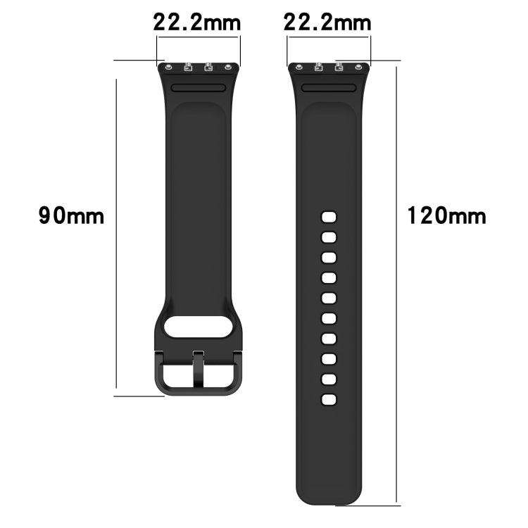 For Samsung Galaxy Fit 3 SM-R390 Solid Color Buckle Silicone Watch Band(Red) - Watch Bands by PMC TechLife | Online Shopping South Africa | PMC TechLife